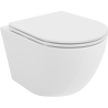 Mexen Lena wc školjka Rimless s tankim sjedalom s mekanim zatvaranjem, duroplast, bijela sjaj - 30220300