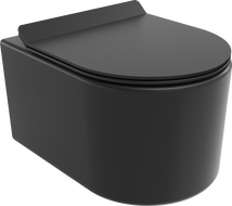 Mexen Sofia vaso wc Rimless con sedile a chiusura rallentata slim, duroplast, nero opaco - 30540185