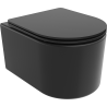 Mexen Sofia cuvette wc Rimless avec abattant slim à descente progressive, duroplast, noir mat - 30541085