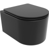 Mexen Sofia WC-pot Rimless met slanke soft-close zitting, duroplast, zwart mat - 30541085