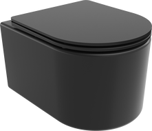 Mexen Sofia Rimless WC bowl with slow-close slim seat, duroplast, matte black - 30541085
