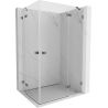 Mexen Lunar Duo Right-Hinged Shower Cabin 100 x 80 cm, Transparent, Gun Metal - 834-100P-080L-95-00