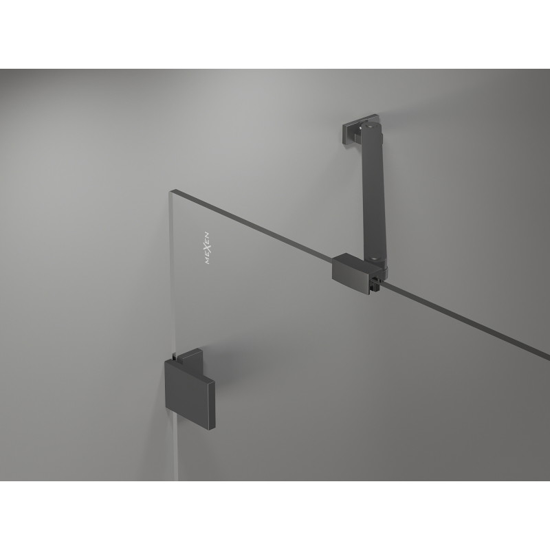 Mexen Lunar Duo kabina prysznicowa uchylna prawa 105 x 95 cm, transparent, gun metal - 834-105P-095L-95-00