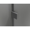 Mexen Lunar Dvojna prha kabina desna 115 x 85 cm, prozorna, gun metal - 834-115P-085L-95-00