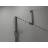 Mexen Lunar Dvojna prha kabina desna 115 x 85 cm, prozorna, gun metal - 834-115P-085L-95-00