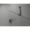 Mexen Lunar Dvojna prha kabina desna 115 x 85 cm, prozorna, gun metal - 834-115P-085L-95-00