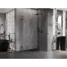 Mexen Lunar Dvojna prha kabina desna 115 x 85 cm, prozorna, gun metal - 834-115P-085L-95-00