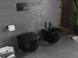 Mexen Lena hängendes Bidet, schwarz - 35224870