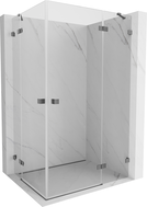 Mexen Lunar Dvojna prha kabina desna 115 x 85 cm, prozorna, gun metal - 834-115P-085L-95-00