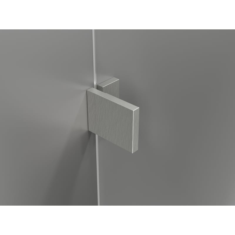 Mexen Lunar Duo cabine de douche pivotante droite 75 x 70 cm, transparent, nickel brossé - 834-075P-070L-97-00