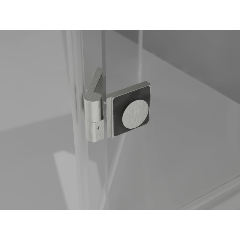 Mexen Lunar Duo Right-Swing Shower Cabin 120 x 75 cm, Transparent, Brushed Nickel - 834-120P-075L-97-00