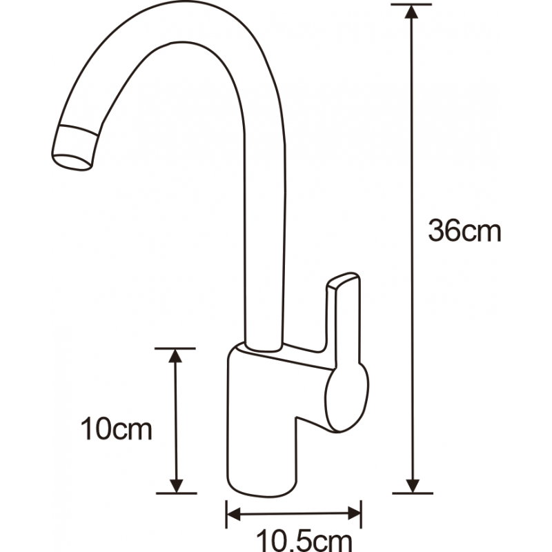 Mexen Ebro grifo de cocina, cromo - 671500-00