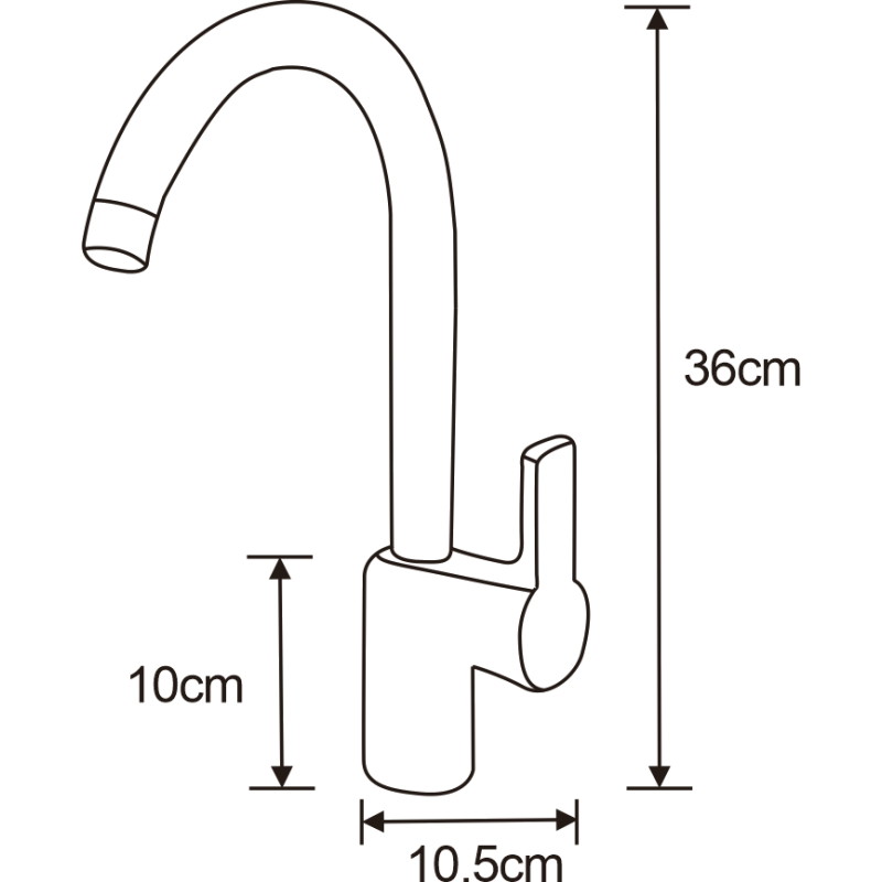Mexen Ebro kitchen faucet, chrome - 671500-00