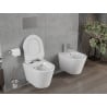 Mexen Rico rimless WC bowl with a soft-close slim seat, duroplast, glossy white - 30720100