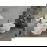 Mexen Rico wc-kom met Rimless zonder rand met softclose-plank slim, duroplast, wit glans - 30720100
