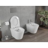 Mexen Rico cuvette WC sans bride avec siège à descente lente slim, duroplast, blanc brillant - 30720300
