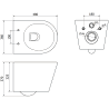 Mexen Rico WC-Schüssel Rimless mit absenkbarem Slim-Sitz, Duroplast, weiß glänzend - 30720300