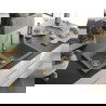 Mexen Mario évier en granit à 2 bacs 820 x 436 mm, gris, siphon doré - 6504822000-71-G