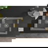 Mexen Mario évier en granit à 2 bacs 820 x 436 mm, gris, siphon doré - 6504822000-71-G