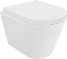 Mexen Rico miska wc Rimless z deską wolnoopadającą twarda, duroplast, biała połysk - 30720200