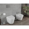 Mexen Rico rimloze wc-pot met langzaam sluitende harde zitting, duroplast, wit glanzend - 30720200