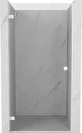 Mexen Lunar-B lijeva zakretna vrata za tuš kabinu 55 cm, prozirna, bijela - 832-055-000-20-00-L