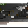 Mexen Mario Granit-Spüle 2-Kammer 820 x 436 mm, schwarz, goldener Siphon - 6504822000-77-G