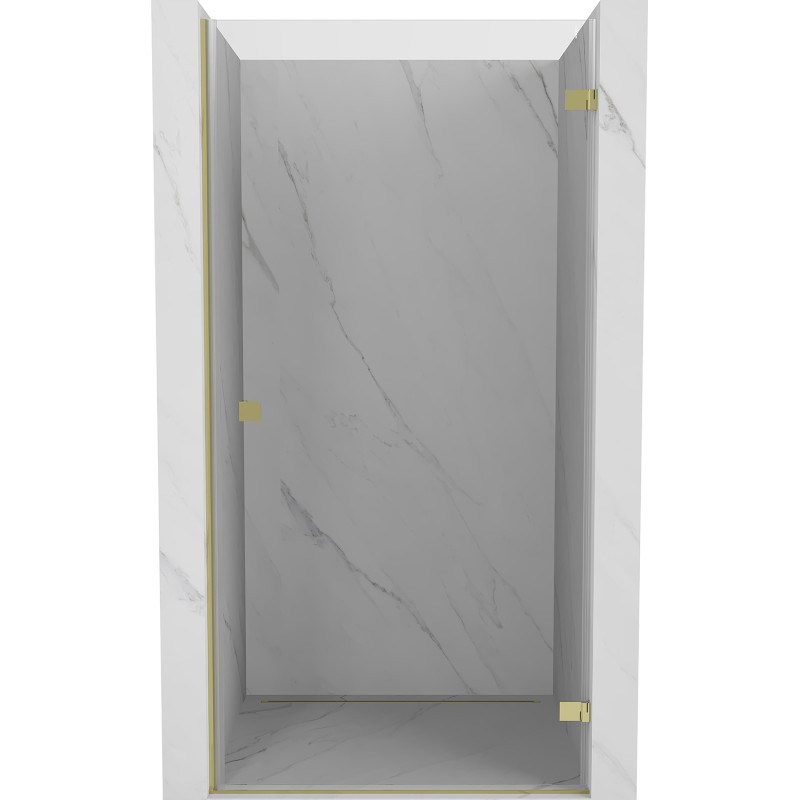 Mexen Lunar-B avatud parempoolne dušiuks 45 cm, läbipaistev, kuldne - 832-045-000-50-00-P