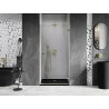 Mexen Lunar-B desna zakretna tuš vrata 50 cm, prozirna, zlatna - 832-050-000-50-00-P