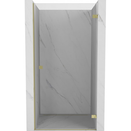 Mexen Lunar-B desna zakretna tuš vrata 50 cm, prozirna, zlatna - 832-050-000-50-00-P