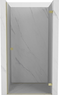 Mexen Lunar-B desna zakretna tuš vrata 50 cm, prozirna, zlatna - 832-050-000-50-00-P