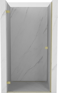 Mexen Lunar-B lijeva preklopna vrata za tuš, 45 cm, prozirna, zlatno brušena - 832-045-000-55-00-L