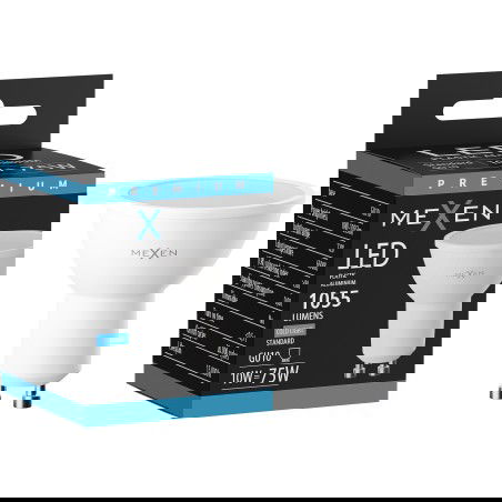 Mexen Nova Λαμπτήρας LED GU10, 10W, Ψυχρό - 6500K, 1055 lm - L108-GU10-1065-01