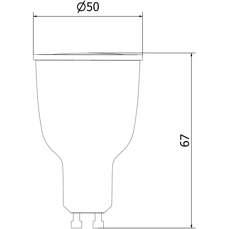 Mexen Nova Ampoule LED GU10, 12W, Chaude - 3000K, 1260 lm - L108-GU10-1230-01