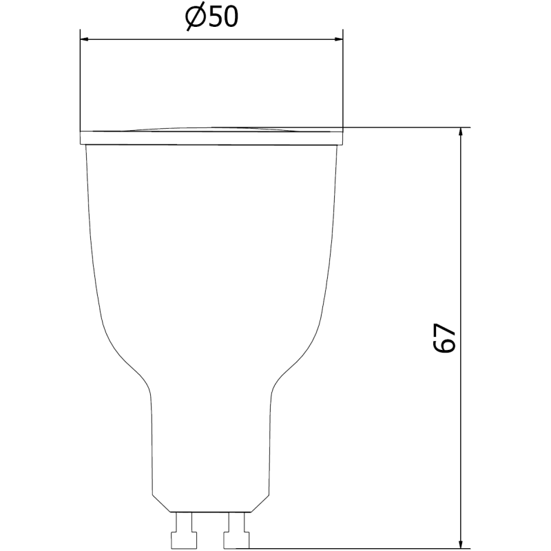 Mexen Nova LED-lamppu GU10, 12W, Kylmä - 6500K, 1260 lm - L108-GU10-1265-01