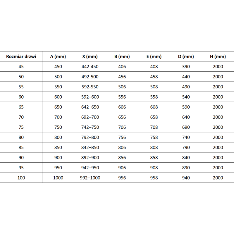 Mexen Lunar-B puerta de ducha batiente derecha 45 cm, transparente, cobre cepillado - 832-045-000-65-00-P