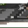 Mexen Leo Granitspüle 1-Becken mit Abtropffläche 900 x 500 mm, grau, schwarzer Siphon - 6501901010-71-B