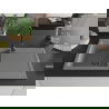 Mexen Leo Granitspüle 1-Becken mit Abtropffläche 900 x 500 mm, grau, schwarzer Siphon - 6501901010-71-B