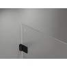 Mexen Lunar-B vasakpoolse hinged dušiukse 50 cm, läbipaistev, must - 832-050-000-70-00-L