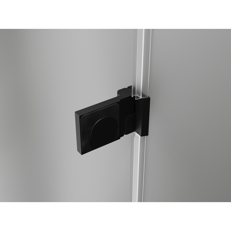 Mexen Lunar-B vasakpoolse hinged dušiukse 50 cm, läbipaistev, must - 832-050-000-70-00-L
