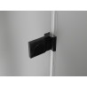 Mexen Lunar-B vasakpoolse hinged dušiukse 50 cm, läbipaistev, must - 832-050-000-70-00-L