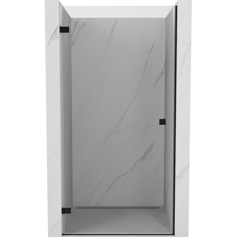 Mexen Lunar-B vasakpoolse hinged dušiukse 50 cm, läbipaistev, must - 832-050-000-70-00-L
