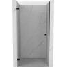 Mexen Lunar-B vasakpoolse hinged dušiukse 50 cm, läbipaistev, must - 832-050-000-70-00-L