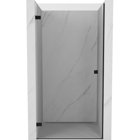 Mexen Lunar-B porte de douche battante gauche 55 cm, transparente, noire - 832-055-000-70-00-L