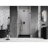 Mexen Lunar-B porte de douche battante droite 50 cm, transparente, noire - 832-050-000-70-00-P