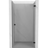 Mexen Lunar-B right-hinged shower door 55 cm, transparent, black - 832-055-000-70-00-P