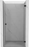 Mexen Lunar-B desna vratna tuš vrata 55 cm, prozirna, crna - 832-055-000-70-00-P