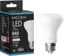 Mexen Nova LED-pirn E27, R63, 8W, Neutraalne - 4000K, 840 lm - L104-E27-0840-01