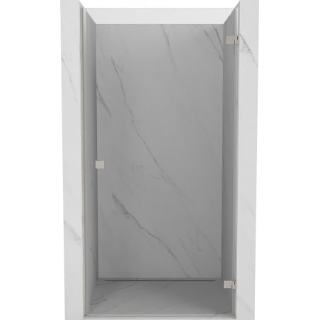 Mexen Lunar-B right-hinged shower door 50 cm, transparent, brushed nickel - 832-050-000-97-00-P