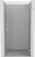 Mexen Lunar-B desna preklopna tuš vrata 55 cm, prozirna, brušeni nikal - 832-055-000-97-00-P